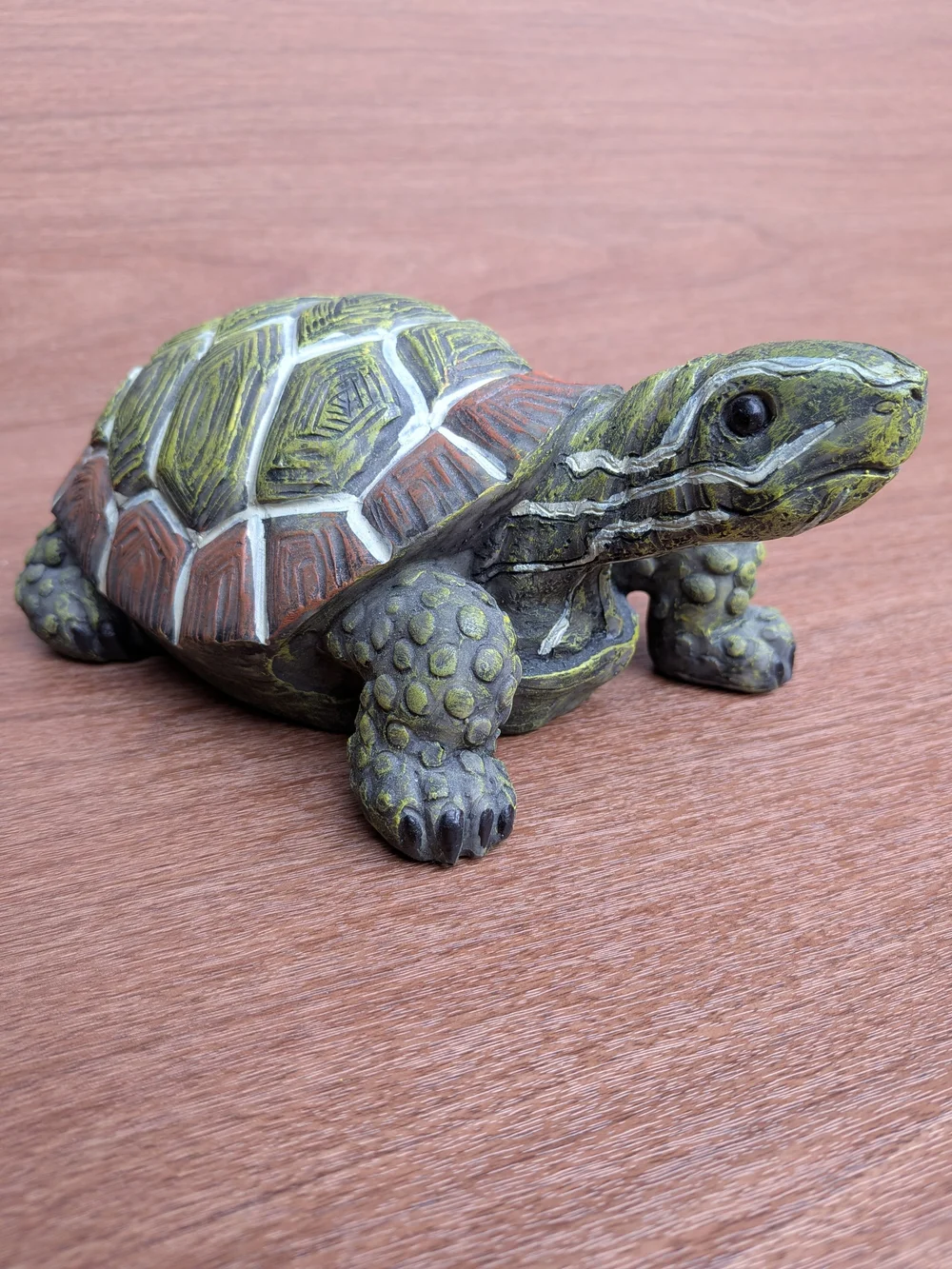 Realistic Turtle Figurine 8” Rustic Woodland Coastal Nature Cottage Decor